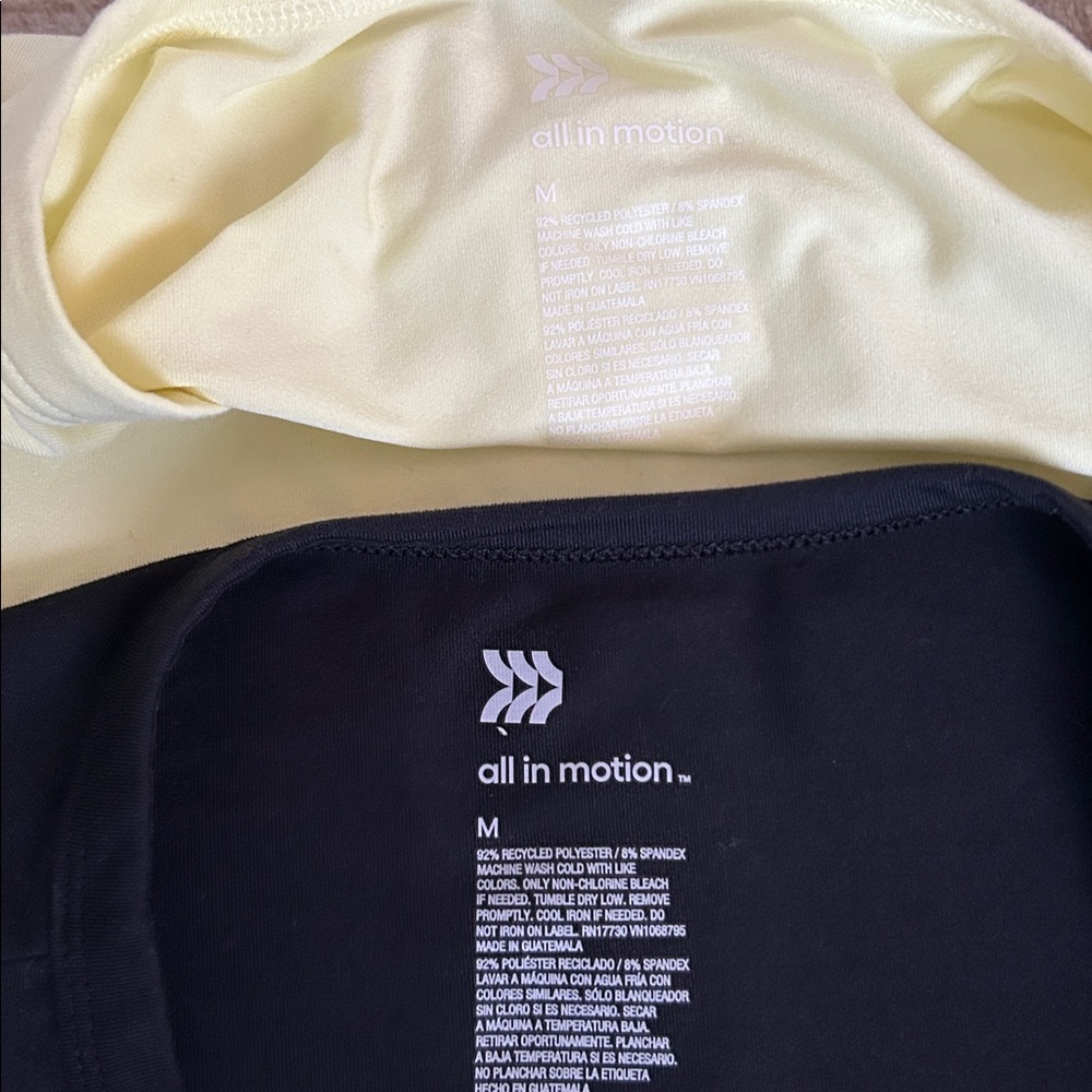 2 All In Motion Crop Tees Size Medium - Picture 3 of 8